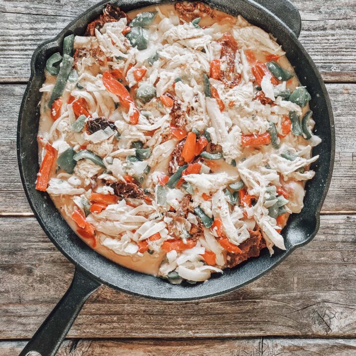 rotisserie chicken skillet