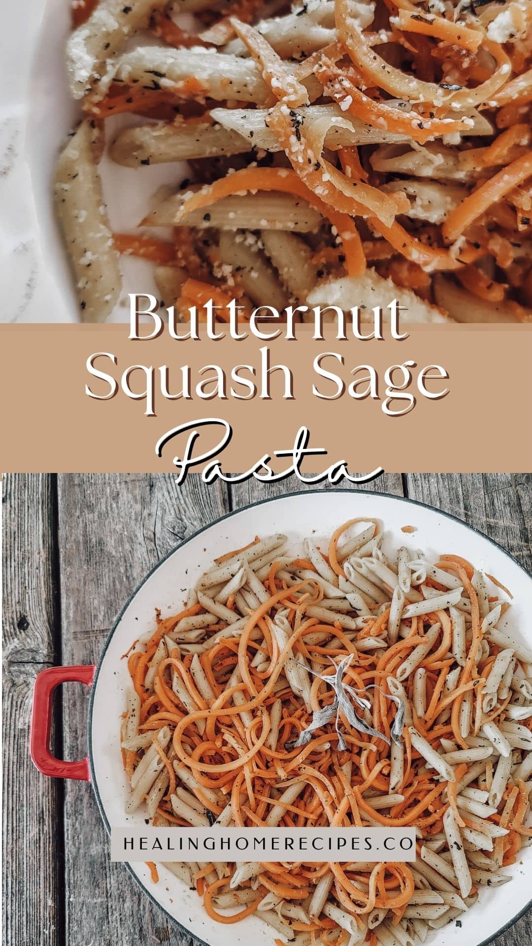 butternut squash sage pasta 