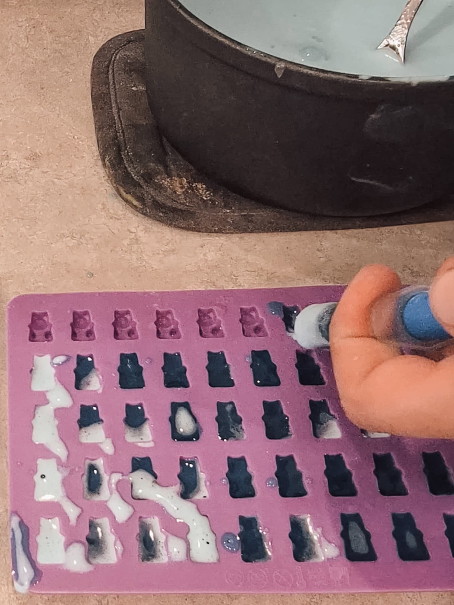sugar free gummy bear recipe - Use a syringe or pour into silicone molds and refrigerate until firm.