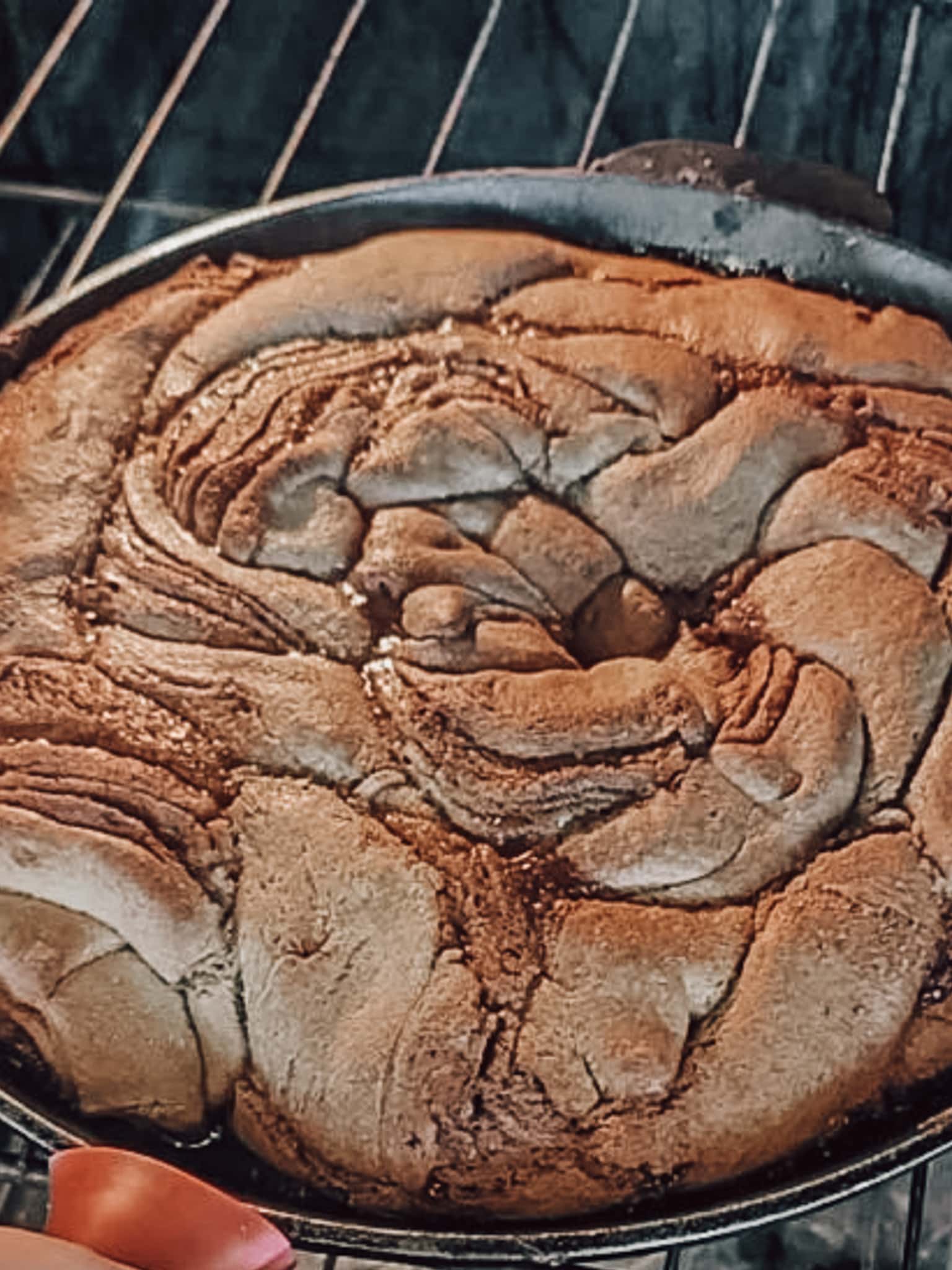 Einkorn Cinnamon rolls. Bake them in a 375-degree oven for 20-25 minutes or until the rolls are lightly browned and the dough is cooked through. Allow them to cool a bit.