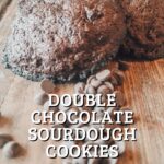 double chocolate sourdough cookies