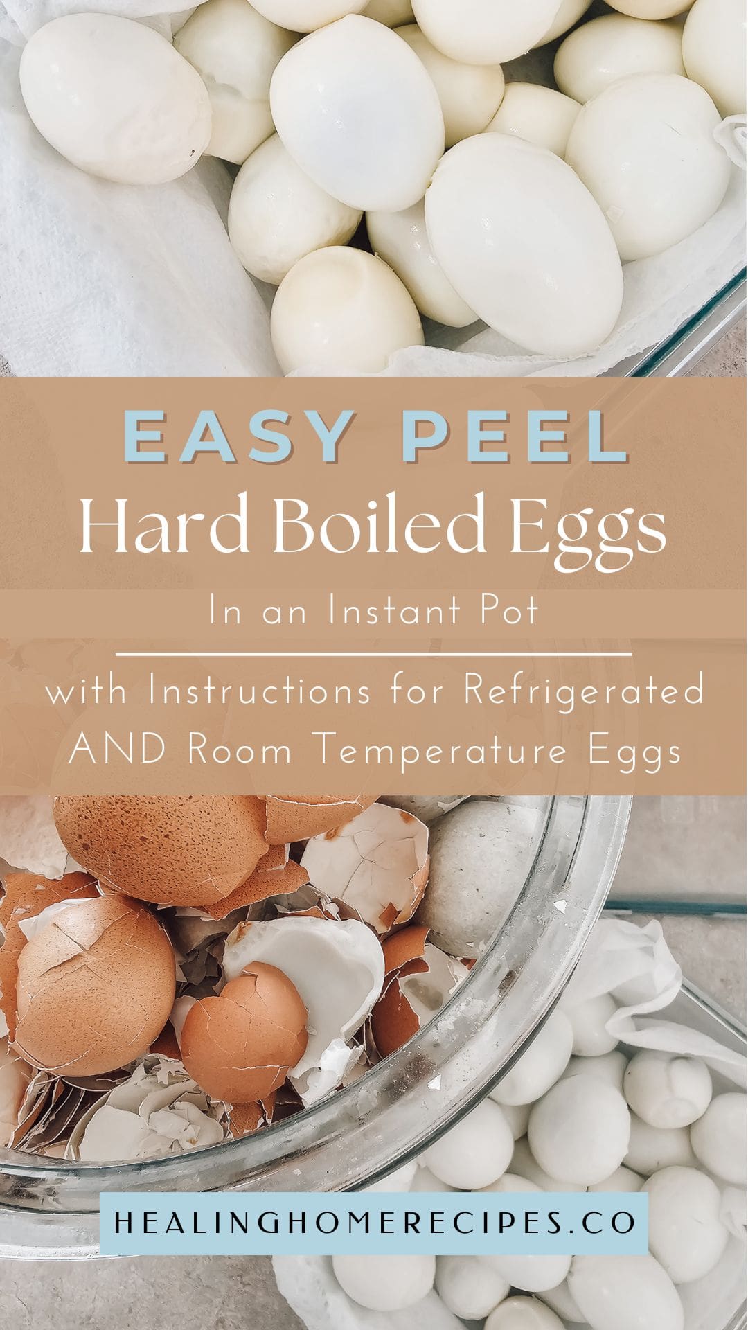 Easy Peel HardBoiled Eggs (Room Temperature & Refrigerated Eggs)