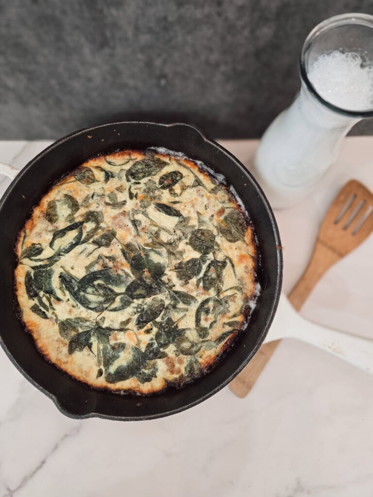 Cottage cheese egg bake