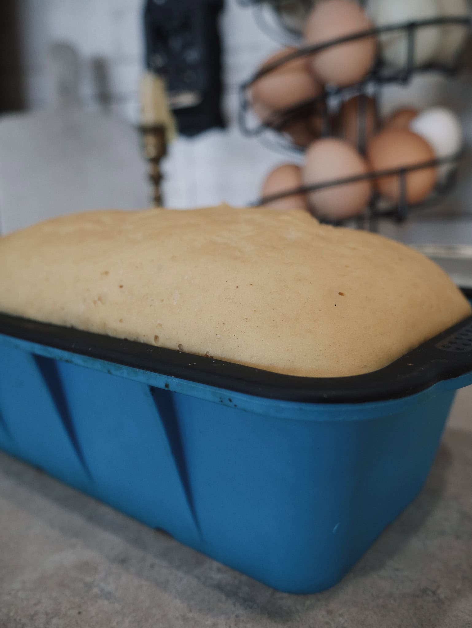 Easy Einkorn Bread -Place the dough into your prepared loaf pan. Cover loosely and let it rise for another 25–30 minutes, or until the top of the loaf has puffed up slightly above the pan. Meanwhile, preheat your oven temp to 375°F.